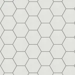 Shaw 490TS Point And Verge - 8" 9" Hexagon Floor Wall Tile White New. Price: $69.47.
