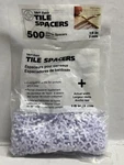 Tavy Basix Tile Spacers 1/8" 500/BAG Pack New. Price: $5.99.