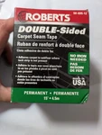 Roberts Double-sided Carpet Seam Tape 15 Ft.x 4.5M Indoor/outdoor Made Usa New. Price: $7.98.
