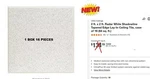 1BOX Usg Ceilings Ft Radar White Shadowline Tapered Edge Tile 2220 New. Price: $110.00.
