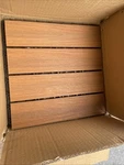 Interlocking Deck Tiles 6-PACK Wood Plastic Composite All-weather New. Price: $39.99.