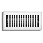 Sierra Grates X 12" Contemporary Design Steel Floor Register In Glacier White New. Price: $27.00.