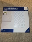 Floorpops FP2946 Lattice Peel & Stick Tile, White New. Price: $20.00.