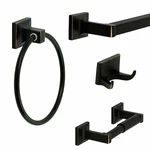 Redwood Series 4 Piece Hardware Bathroom Accessory Set, Oil Rubbed Bronze New. Price: $25.47.
