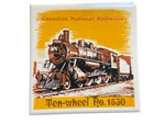 Vintage Cn Rail Safety Award Train Ceramic Tile Art Ten Whell No. 1530 Used. Price: $14.44.