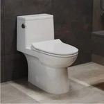 Swiss Madison Daxton 1-PC 1.28 Gpf Single Flush Elongated Toilet, Glossy White Open. Price: $328.50.