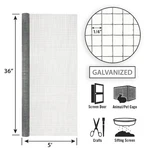 Garden Craft 123605 Silver Galvanized Steel Hardware Cloth In. X Ft. New. Price: $26.15.