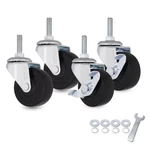 Axl Threaded Stem Casters, 2 Inch Wheels, 5/16" 1", Black New. Price: $26.84.