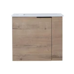 Angeles Home 22 Floating Bath Vanity Oak White Ceramic Top Single Sink New. Price: $262.99.