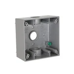 New Bell 5341-0 Weatherproof Outlet Box With Lugs, Die Cast Aluminum, 32 Cu-in. Price: $13.99.