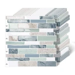 Moonfun 10 Sheet Peel And Stick Backsplash Tiles, 12 X Inch Sage Green Sel... New. Price: $40.71.