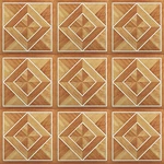 Tivoli Self Adhesive Vinyl Floor Tiles, 45 - X 12", White Border Inlai New. Price: $49.99.