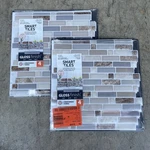 2- 4 Pack Crescendo Terra Brownbeige 9.73 X 9.36 Vinyl Peel And Stick Tile New. Price: $44.99.