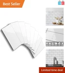 100-PIECE Waterproof Peel And Stick Subway Tile Backsplash Art Deco Style New. Price: $68.39.