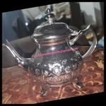 Moroccan Royal Teapot Set Handmade Silver Authentic Morocco Medium Size New. Price: $69.99.