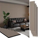 Smartstandard 4 Pack 106" X 12.6" Wood Slat Wall Panels, Soundproof Walnut New. Price: $218.66.