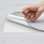 Self Adhesive Vinyl Floor Tiles 390 X 23.6 Inch, 1.5MM Thick Peel & Stick, Light New. Price: $65.14.