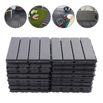 12"X12" Interlocking Deck Tiles, 30 Pack Outdoor Patio Floor Dark Gray New. Price: $76.06.