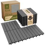 Deck Tiles Acacia Wood 12X12 Interlocking Waterproof Gray 9 Pcs Green Alluvium New. Price: $74.99.