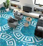 White Blue Box 3D Mural Photo Flooring Wallpaper Home Print Decoration Brand. Price: $128.61.