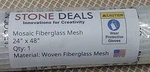 Stone Deals Mosaic Mesh For Back Mounted Tile 24" X 48", Non White New. Price: $31.99.