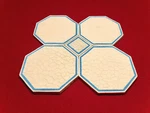 Rms Titanic/olympic Full Size Pool Tile Replica Set Of 4 With Center Square New. Price: $90.00.