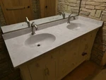 Swanstone VT2B2261 Ellipse X Double Bowl Vanity Top Solid Surface Sink Ice New. Price: $499.00.