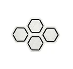 19 Pack - Daltile Marble 10 12 Hexagon Mosaic Wall & Floor Open. Price: $169.99.
