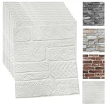 Yu Li 3DH Wall Panels Peel & Stick Faux Stone White 20-PACK (80 Char Max). Price: $42.49.