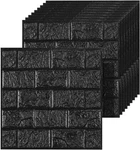 40 3D Wall Panels Peel And Stick Faux Foam 11.8"*11.8" Pcs, Black New. Price: $57.11.