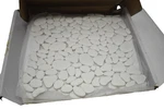 White Mosaic Tile Sheet PEBBLE-WHI-10 Bathroom Kitchen Backsplash 7.85SQ New. Price: $42.99.
