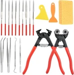 19 Pcs Mosaic Tools Kit, Heavy Duty Glass Cut Nippers And Tile... New. Price: $41.58.