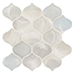 Ackland AKM-G-3X3LN-CA 9" 12" Glass Arabesque/baroque Wall Nacre Blanc New. Price: $133.88.
