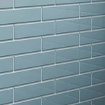 Cruz Bay Studio MKT2909 Inch X Glass - 2" 8" Brick Aqua Blue Gloss New. Price: $139.49.