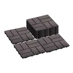 Pcs Plastic Interlocking Patio Deck Tiles - 12" X Indoor Outdoor Waterpro New. Price: $68.99.