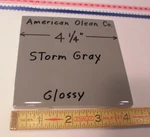 Pc. Dark Storm Gray: Glossy 4-1/4" Ceramic Tiles By American Olean Co. New Open. Price: $6.88.