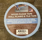 Foam Products Wood Floor Wall Planks Tile Blue Tape Adhesive 2" X 40' Remodeling New. Price: $12.88.