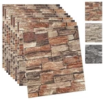 Yutianli 10PSC 3D Wall Panels Peel And Stick Faux Brick 10PCS, Light Red New. Price: $27.02.