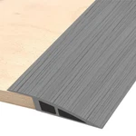 Qiveno Vinyl Floor Transition Strip 36" - Universal Threshold Wood Grain Gray New. Price: $25.50.