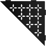Triangular Corner Shelf For Tiled Walls - Floral Design, Aluminum Material, Matt New. Price: $136.30.