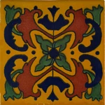 6" 4 Pcs Talamex Yellow Butterfly Talavera Mexican Tile New. Price: $32.99.