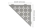 Schluter Shelf-e Triangular Floral Design Stone Grey SES1D5TSSG New. Price: $86.75.