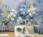 Jdayda Watercolor Relief Floral Wallpaper Flower 170" X 120", MURAL-014 New. Price: $114.77.