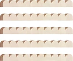 Unfinished Scalloped Decorative Wood Trim Edge Molding New. Price: $38.99.