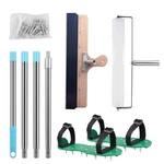 Self-leveling Cement Kit Epoxy Floor Spiked Roller Paint Shoes Spikes Tools New. Price: $50.99.