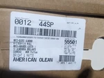 Pc American Olean Ceramic Wall Tile 1/4" Gloss Almond #12 Square Bright New. Price: $11.00.