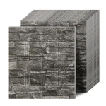 Greymond 3D Wall Panels Black Stone, 20 Pcs Xpe Foam Peel And Stick New. Price: $67.51.