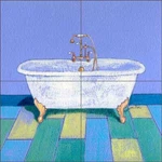 Bath Tile Backsplash Ramona Jan Art Ceramic Mural POV-RJA025 New. Price: $84.95.