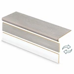 Cap Tread 2 Pk Champagne Beach Wood 47" Vinyl Overlay Stair & Riser Kit New. Price: $110.00.