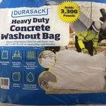 Durasack Concrete Washout Bag, 130-GAL. Woven Polypropylene Demo Liner New. Price: $36.14.